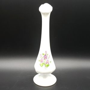Vintage hand painted Fenton vase